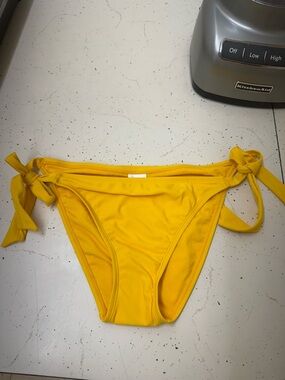 Shade & Shore Sunny Yellow Bikini Bottom with Side Ties